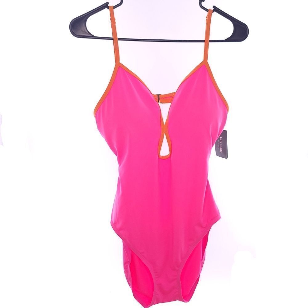 Kate Spade Radiant Pink One Piece Swim Suit Womens Size XL